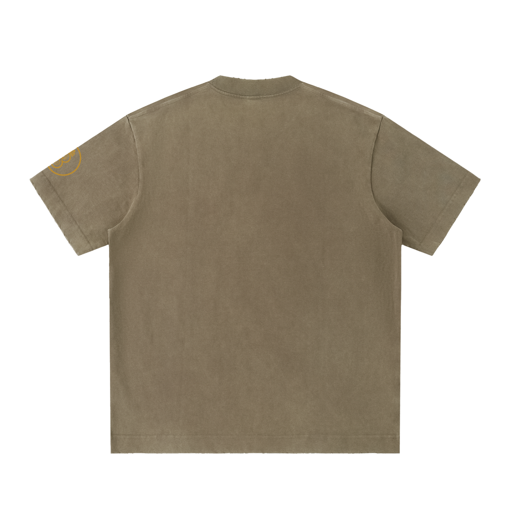 Illumyn8 Unisex Heavyweight Vintage Washed Frayed T-Shirt