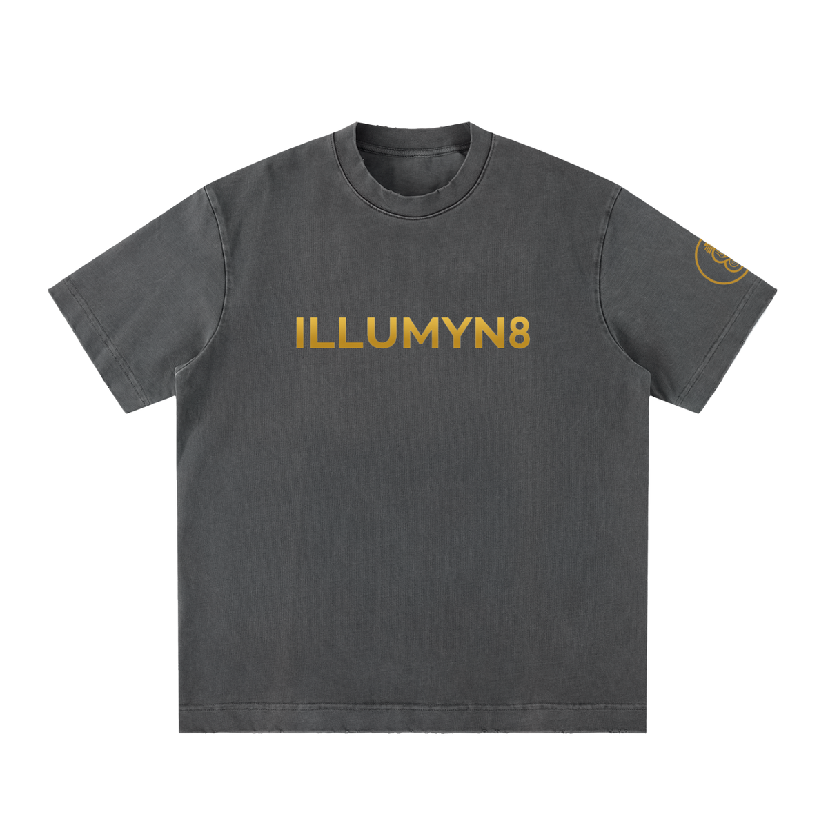 Illumyn8 Unisex Heavyweight Vintage Washed Frayed T-Shirt
