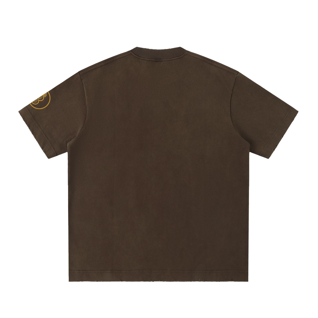Illumyn8 Unisex Heavyweight Vintage Washed Frayed T-Shirt