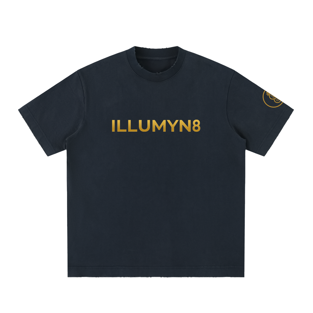 Illumyn8 Unisex Heavyweight Vintage Washed Frayed T-Shirt