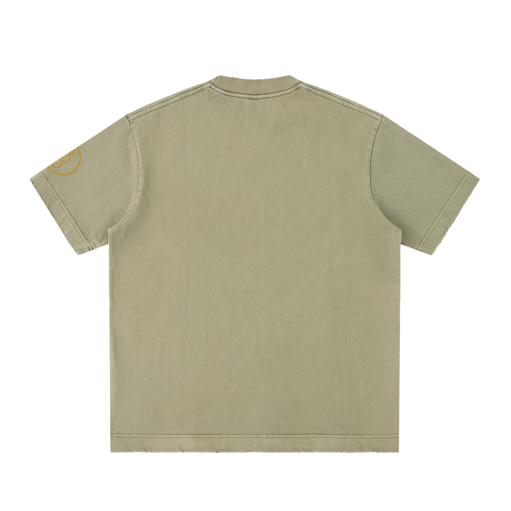 Illumyn8 Unisex Heavyweight Vintage Washed Frayed T-Shirt
