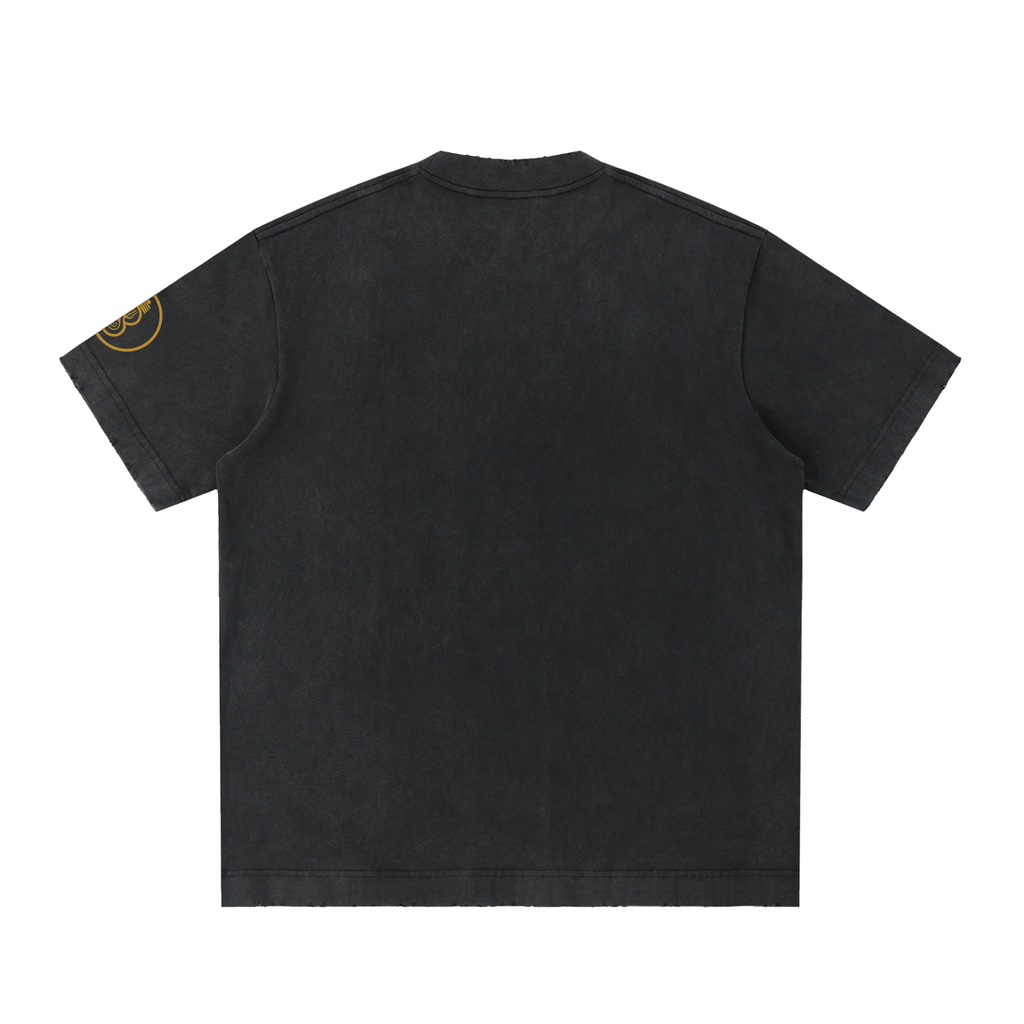 Illumyn8 Unisex Heavyweight Vintage Washed Frayed T-Shirt