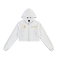 Illumyn8 Women's Split-Chest Cropped Zip-Up Hoodie