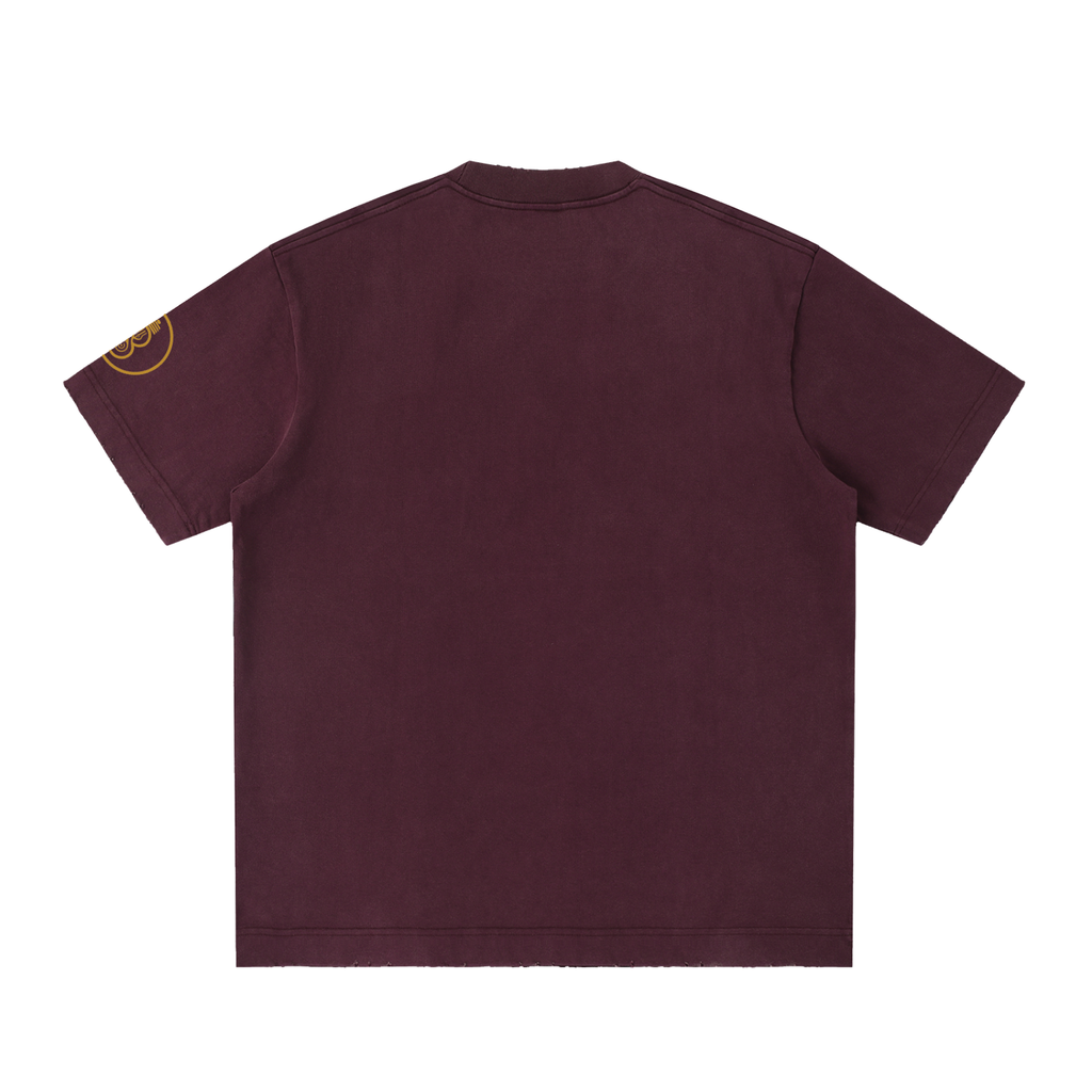 Illumyn8 Unisex Heavyweight Vintage Washed Frayed T-Shirt