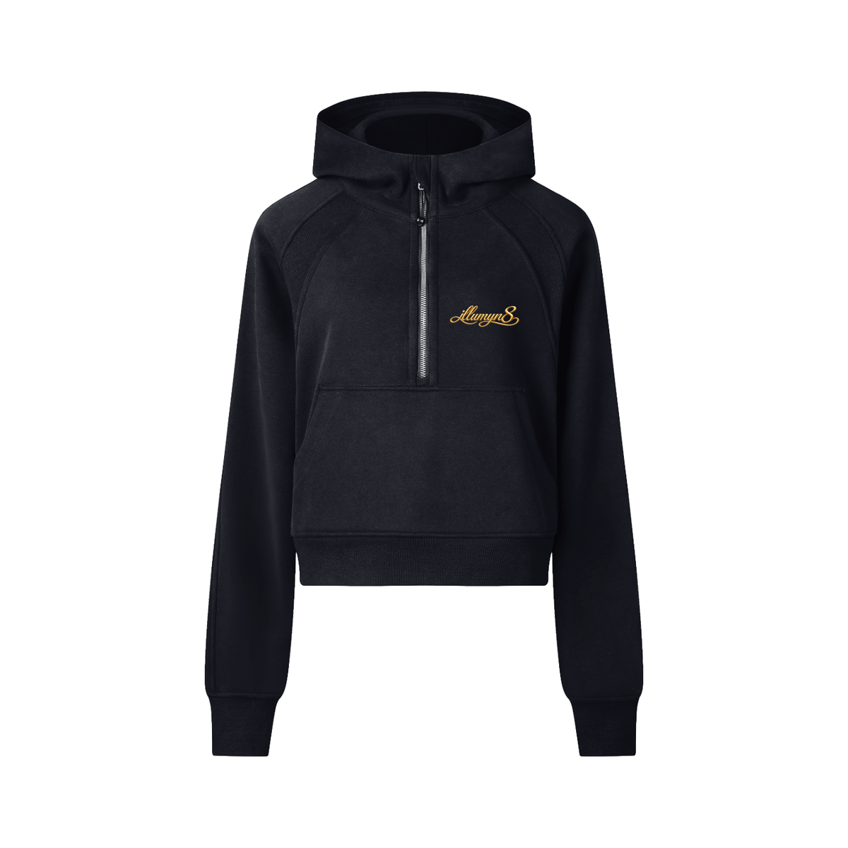 Illumyn8 Women's Cropped Half-Zip Hoodie