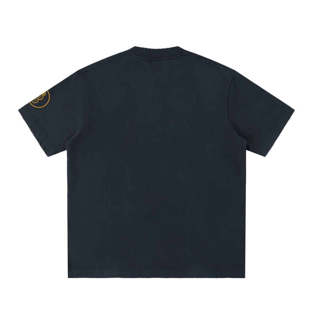 Illumyn8 Unisex Heavyweight Vintage Washed Frayed T-Shirt