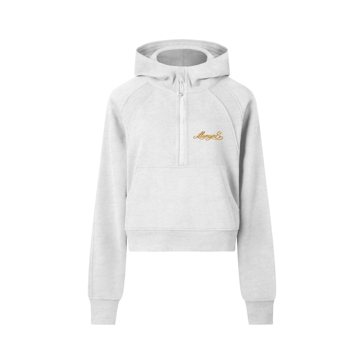 Illumyn8 Women's Cropped Half-Zip Hoodie