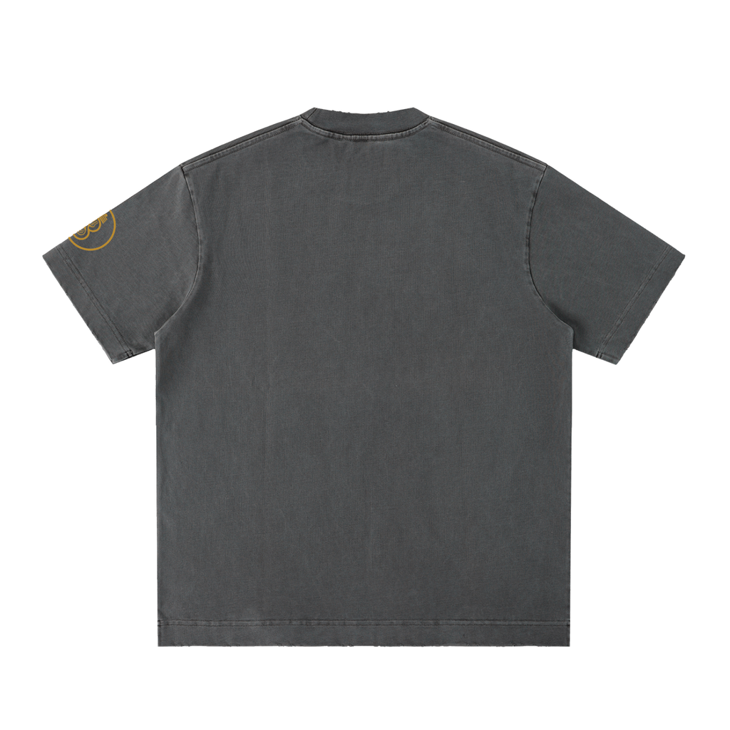Illumyn8 Unisex Heavyweight Vintage Washed Frayed T-Shirt